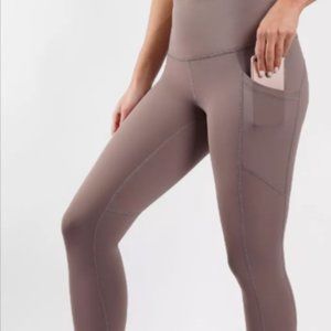 90 Degree By Reflex Womens Power Flex Yoga Pants, M, IRON